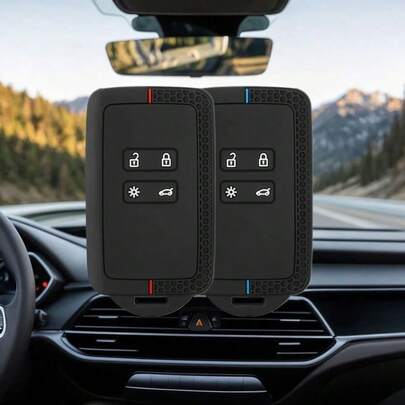 Capa de silicone para chave para Renault Austral Kadjar Clio Megane Captur Arkana Koleos Zoe Scenic Dacia Sandero Duster Logan Jogger
