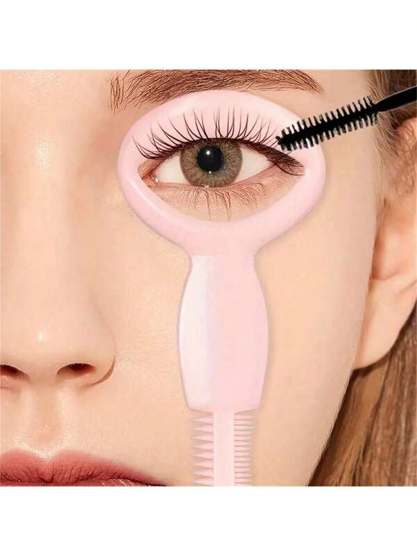 10pcs Eyeliner Stencil, Mascara Guard, Mascara Applicator Tool With Comb, Eyelash Curler