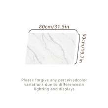1pc Black & White Marble Pattern Kitchen Mat - Washable Nylon Carpet, Anti-Slip Heat Insulation Absorbent Easy To Clean, Minimalist Nordic Style, Suitable For Entryway, Laundry Room, Table, Pet Feeding, Modern & Fashionable, Ideal Gift