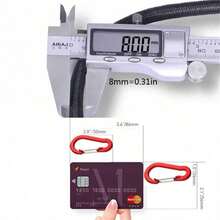 LOTANK 30cm-210cm Heavy Duty Elastic Rope Tie Down Strap, Kayaking Cycling Luggage Packing Rope, Outdoor Camping Accessory - Black - View 2