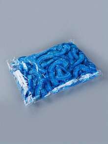 50/100 件一次性浴帽，塑料透明发帽女士防水浴帽，酒店旅行必备配件深层护理护发清洁用品 - 彩色 - 查看 9