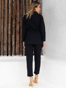 Women Suit Sets - Black - View 2