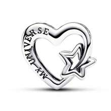 1Pc Valentine's Day Gift Love Series Love Bow Eternal Love Beads Charm For Snake Bracelet Necklace Key Chain Silver Pendant Beads Diy Jewelry Making Anniversary Christmas Gifts To Girl Lovers