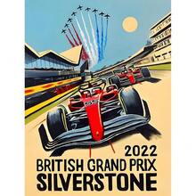 1 件无框墙面艺术海报流行 F1 跑车海报印刷品墙面艺术帆布著名赛道画适合赛车爱好者卧室家居装饰无框复古 - 彩色 - 查看 35