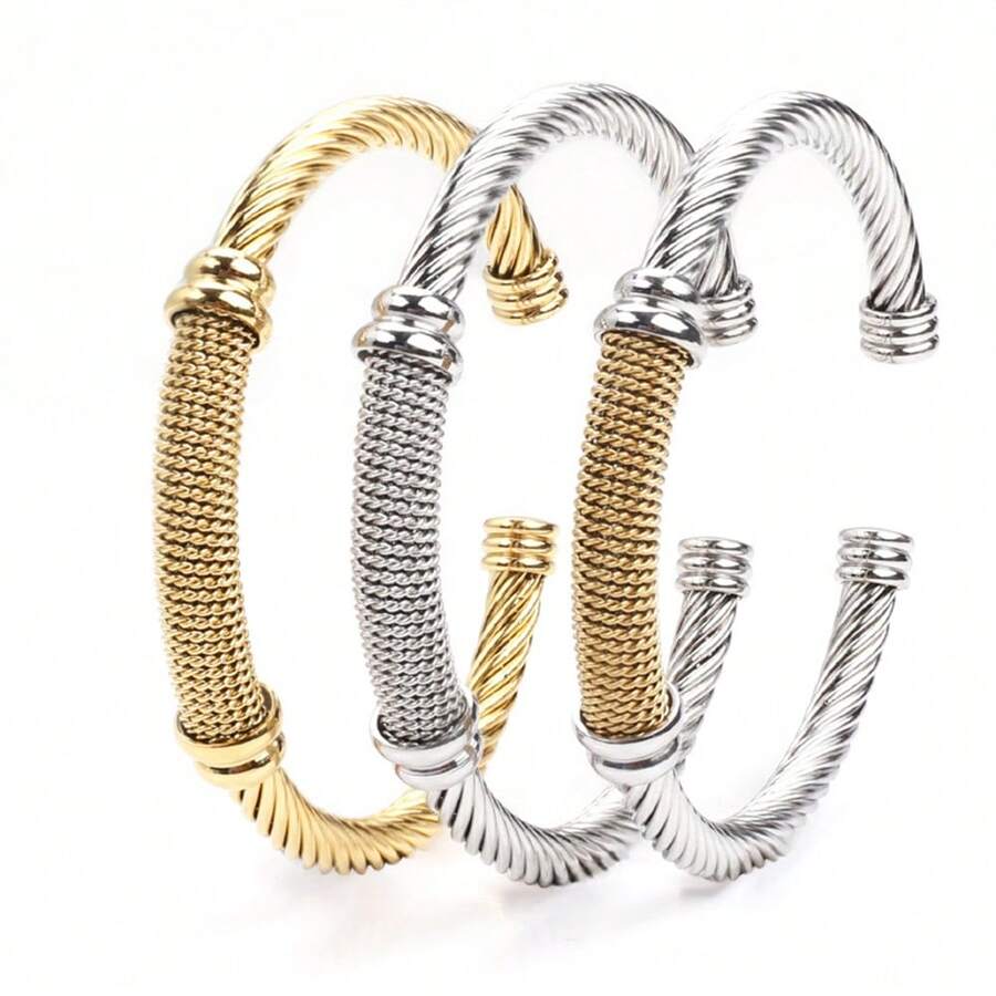 Casual Stainless Steel Men's Ladies Bracelets Do Not Fade And Are Of High Quality And Can Be Used As Holiday Gifts For Relatives And Friends. - Multicolor - View 1