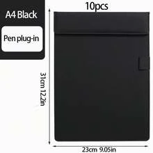 1pc Customized PU Leather Conference Folder, A4 File Folder, Business Writing Clipboard, Leather Writing Board, Magnetic Clipboard, Note And Receipt Holder, Suitable For Business Hotels, Schools, Offices, Companies, Personalized Creative Gift,Back To School,School Supplies - Multicolor - View 12