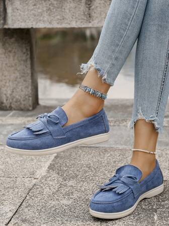 2025 Spring & Summer New Casual Slip-On Loafers, Soft Flat Penny Shoes For Women