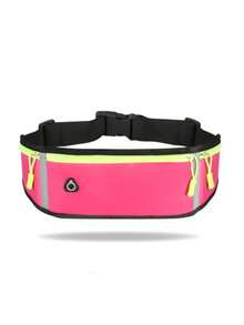 1pc Sports Waist Bag Girls Men Universal Phone Running Waist Bag Hidden Bodycon Waterproof Multi Layer Outdoor Pocket Stay Safe And Stylish On The Go: 1pc Sports Waist Bag For Men And Women With Waterproof Fanny Pack And Reflective Strip - Multicolor - View 13
