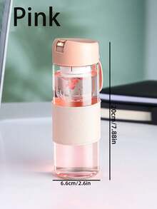 1pc Borosilicate Glass Tea Cup With Magnetic Levitating Tealeaf Infuser, Reusable And , Multifunctional Portable Tea Tumbler - Hand Wash Only - Multicolor - View 3