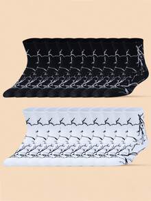 Paquete de 1/10/20 pares de calcetines deportivos de baloncesto de alto rendimiento con absorción de impactos, antideslizantes y de secado rápido con estampado, para hombres