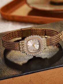 New Arrival, Factory Direct, Japanese Style Lucky Mini Wheat Ear Vintage Women Watches, Minimalist Fresh Women Wristwatch