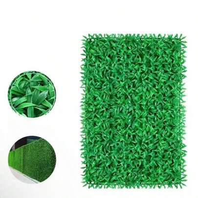 Tapete / Placa De Grama Buchinho Artificial Capim 25x25 Buxinho Bem Cheio Jardim Vertical Muro Ingles