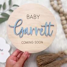 1 Stück Baby kommt bald Ankündigung, Wir sind schwanger Baby Ankündigung Schild, Umstandsmodeankündigung, Baby kommt bald Schild, Soziale Medien Schwangerschaft