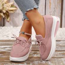 Women's Lightweight Suede Moccasins - Perfect For All-Day Comfort And Effortless Style - Pink - View 4