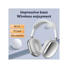 New Max P9 Pro Wireless Bluetooth Headphones HiFi Stereo Noise Cancelling Waterproof Mic Pods Over Ear Sports - 紅色 - 查看 2