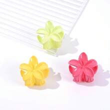 1 pieza/3 piezas/6 piezas Clips para el cabello con flores de margarita medianas de 4 cm, accesorios para el cabello transparentes con degradado de colores lindos, adecuados para primavera/verano, pinzas para el cabello, pinzas para el cabello, pasadores para el cabello, sujetadores para el cabello, clips para el cabello, clips para el cabello para vacaciones, atuendos de mujer