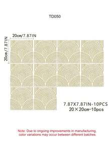 1 Set 10PCS-7.87X7.87in Midcentury Modern Warm/Fresh Sage Vintage Self Adhesive Vinyl Floor Tiles,Peel And Stick Floor Tile DIY Flooring For Kitchen Backsplash Decor Refresh Your Home