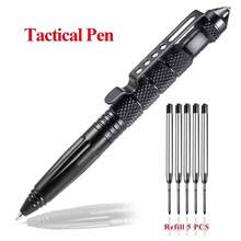 Portable Tactical Pen Self Defense Pen Aviation Aluminum Emergency Glass Breaker Pen Security Protection Survival EDC Multitool