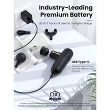 Mini Massage Gun Q2 Pocket-Sized Deep Tissue Massager Gun Portable Percussion Muscle Massager Gun Ultra Small And Quiet Muscle Massage Gun With Carry Case For On The Go Usage Black - Black1 - View 4