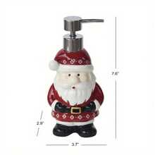 Santa Christmas Ceramic Soap Dispenser - 1 - View 3