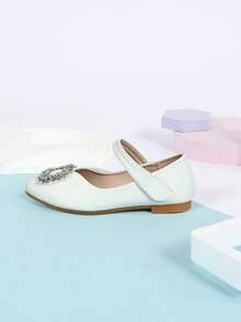 Sapatos de princesa com e bico antiderrapante e macio - Branco - Ver 5