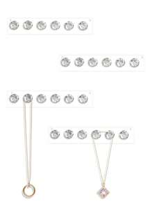 3M 1pc Wall-Mounted Acrylic Necklace Organizer With 12 Hooks, Best Gift For Girls And Women To Store And Display Necklaces, Bracelets, Bangles And Rings Valentine Day Back To School