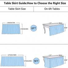 1pc Pink Tulle Edged Reusable Table Skirt, Wedding/Birthday Party Table Decoration - Pink - View 2