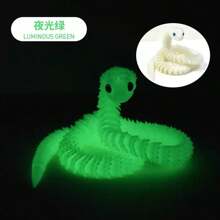 3D Printed Art Creative Snake And Surprise Egg Set With Joints - Colorful Home Office Decor, Perfect For Easter, Halloween And Thanksgiving Gifts | Eye Colors Come In A Variety Of Colors Birthday Graduation