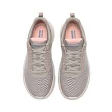 Skechers Go Walk Flex 女士系带休闲鞋，透气步行运动鞋，缓冲通风训练鞋，款式 124817-TPPK - 灰褐色/粉紅色 - 查看 4