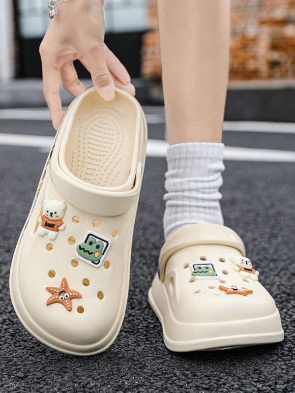 Women's Casual Slip-On Slippers, Soft Bottom Indoor/Outdoor Flat Sandals, Summer Household Flip Flops
