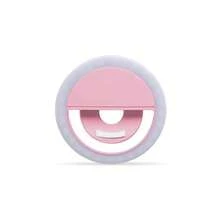 Fill lights 1 pieza Luz de anillo de selfie LED portátil, disponible en blanco/rosa/azul/negro, recargable por USB, 3 modos de iluminación, adecuado para transmisión en vivo, videoconferencia, fotografía, manicura, extensión de pestañas, tatuaje, cuidado de la piel, control táctil, decoración de habitaciones, campamento al aire libre, batería de 150mAh - Multicolor - Ver 15