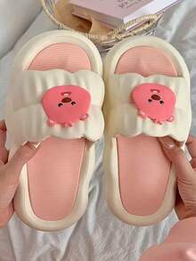 Cute Slippers For Women, Indoor/Outdoor Wear, Fashion , Soft Non-Slip Thick Sole, Beach Slides, Comfortable For Home And Outdoors, Summer