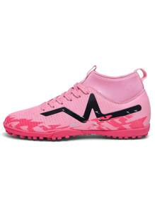 1 Paio Di Scarpe Da Calcio Per Uomo/Donna/Giovane, Stivali Alti Per Sport All'aperto, Scarpe Da Calcio Resistenti E Antiscivolo, Adatte Per Erba Artificiale, Sabbia, Prato, Campi Interni, Stringate, Scarpe Da Allenamento Leggere E Ad Alta Prestazione Con Design Grip