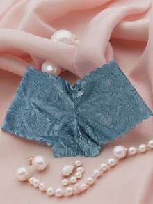 3 件/性感纯色低腰全蕾丝女式平角裤