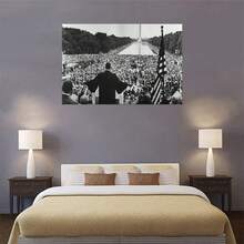 Luther King Poster, I Have A Dream, White Wall Art, Vintage Photography, Mlk Print, Civil Rights Photo Poster Canvas Painting Printing Wall Art Aesthetic Decoration Suitable For Home Decoration - Multicolor - View 7