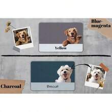 1pc Custom Dog Food Mat, Personalized Dog Mats With Pet Photo And Name, Custom Pet Placemat, Food And Water Mat, Ideal For Dog Lovers, Perfect For Any Special Occasion To Celebrate Your Furry Friend, Fashionable, Simple, Kawaii, Unique Personalized Customized Gifts, Ideal For Christmas, Valentine's Day, Mother's Day, Father's Day, Anniversaries, New Year - Multicolor - View 3