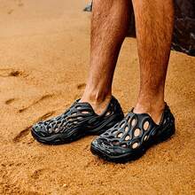 Merrell Moab 3 Ventilator 厚底一脚蹬鞋，男女款休闲沙滩凉鞋，春夏新款情侣款 - 暗黑 - 查看 3