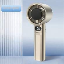 1pc Portable Handheld Fan, 120 Wind Speed Levels, Quiet Operation, Rechargeable, Suitable For Desk, Office, Outdoor Use - One Size - View 14