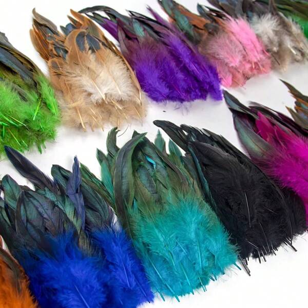 15-20CM True Pheasant Feather Crafts DIY Carnival Accessories 50PCS_Lot Chicken Feathers Handicraft Jewelry Decoration Plumes
