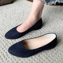 Slip-On Ballet Flats, Suitable For Weddings/Parties - Blue - View 1