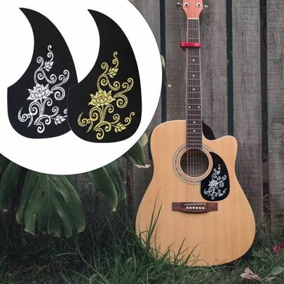 1 PIEZA Protector de golpes para guitarra, accesorios de guitarra acústica y clásica con protector de golpes impresos con láser para guitarras de 40 y 41 pulgadas