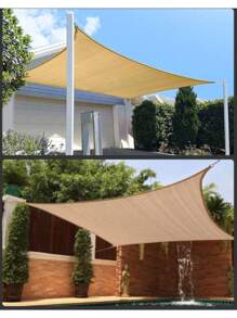 Beżowa siatka przeciwsłoneczna, ochrona przed promieniowaniem UV, szopa na rośliny, osłona przeciwsłoneczna na zewnątrz, siatka, tkanina HDPE, osłona przeciwsłoneczna ze współczynnikiem ochrony przeciwsłonecznej 75-80%