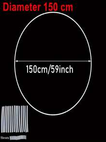 1Set 1.5/1.8M Round Balloon Arch Kit Holder,Plastic Circle Stand For Wedding Decor,Balloon Circle Plastic Wreath Balloon Stand Support,Birthday Party Decor ,Bridal Shower Anniversary Supplies,BabyShower Decor