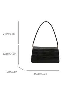 复古撞色豹纹优雅单肩/腋下包，女士豹纹手提包，豹纹强势回归