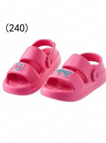 Barbie 1 Pair Women's Bathroom Slippers, EVA Material Fashionable Sandals, Bathroom Non Slip Slippers, Beach Shoes, Home Shoes, Outdoor Walking Shoes, Home Decoration, Suitable Gifts For Girlfriends, Back To School Season Gifts, Birthday Gifts, Sandals For Women, Slides Women Summer Travel, Vacation Home Bathroom Decor Holiday