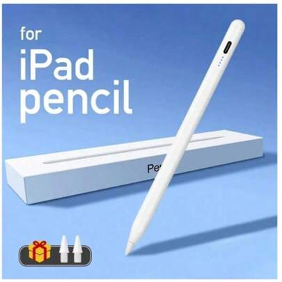 Stylet compatible avec Apple Pencil avec indicateurs de puissance LED, rejet de la paume. Crayon tactile pour iPad 2022 2021 2020 2019 2018. Cadeau pour mère, famille, amis, anniversaire, vacances. Accessoires de stylo.