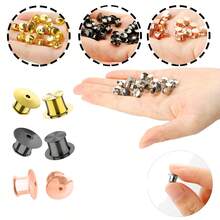 30 Stücke Verschlussnadel-Rückteile, Verschlussnadel-Halter, Verschluss, Metallnadelverriegelung Rückseite