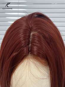 Chic Long Body Wave Synthetic U Part Lace Wig For Women - Adjustable Net Cap, Perfect For Cosplay & Parties, 26 Inches Party(Excluding Accessories) - Burgundy - View 5