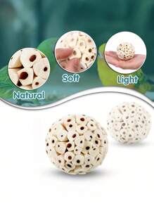 1 pieza Pelota de paja de mar para morder del loro, juguete para afilar el pico, apropiado para loros, cacatúas, guacamayos, agapornis, periquitos, canarios y otras aves pequeñas, suministros de aves inteligentes, juguete para loros, suministros para aves, pelota de enriquecimiento para la cacatúa