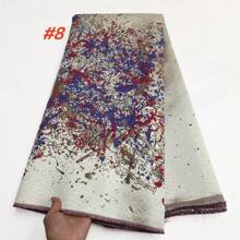 2025 High Quality African Nigerian Tulle Lace Fabric Organza Guipure Party Dress Brocade Jacquard French Lace For Wedding Sewing